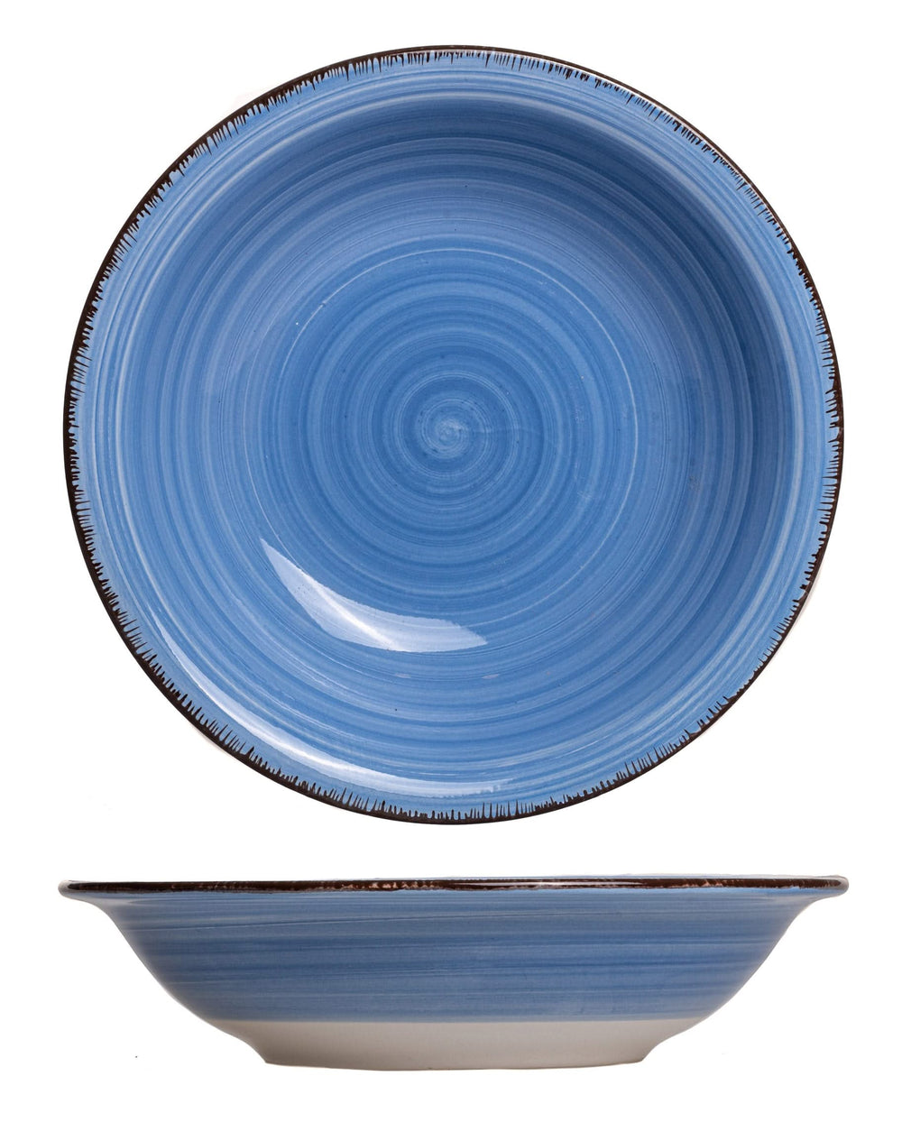 Cookinglife Tiefe Teller / Pastateller Delice Blau ø 21 cm - 6 Stück