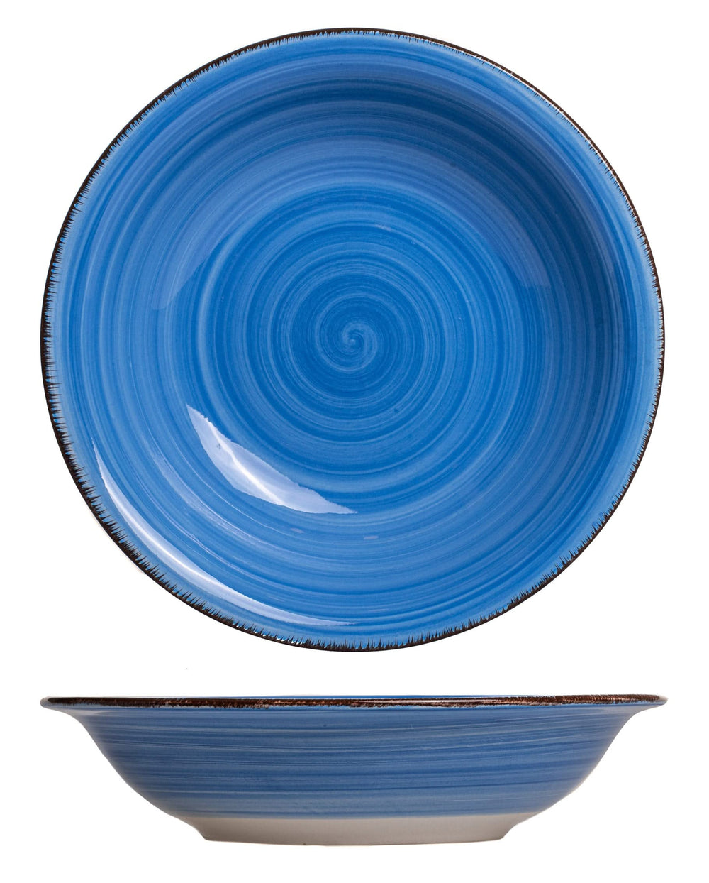 Cookinglife Tiefe Teller / Pastateller Delice Blau ø 21 cm - 6 Stück