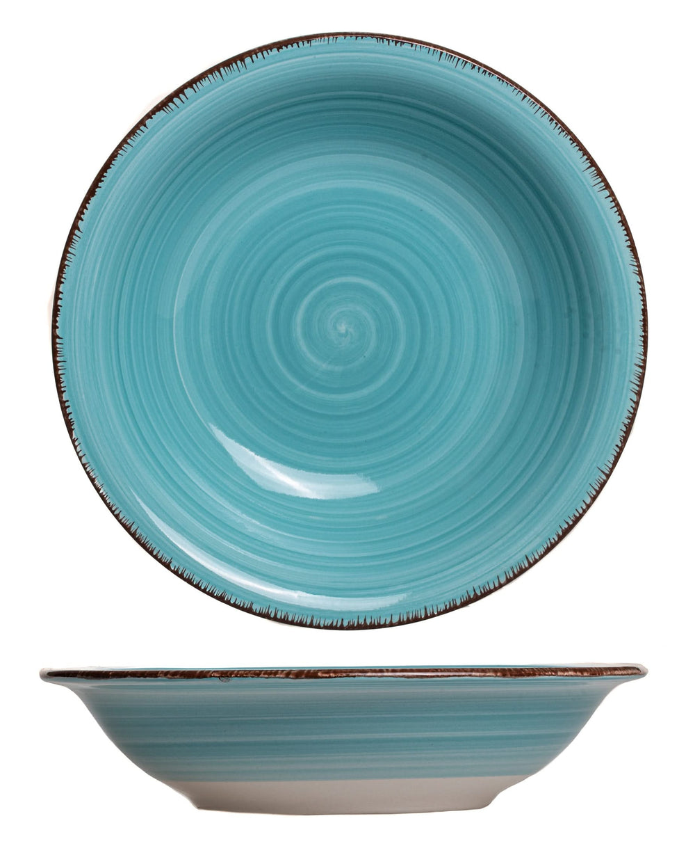 Cookinglife Tiefe Teller / Pastateller Delice Blau ø 21 cm - 6 Stück