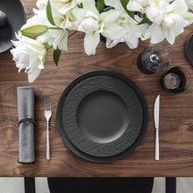 Villeroy & Boch Speiseteller Manufacture Rock - Schwarz - ø 27 cm