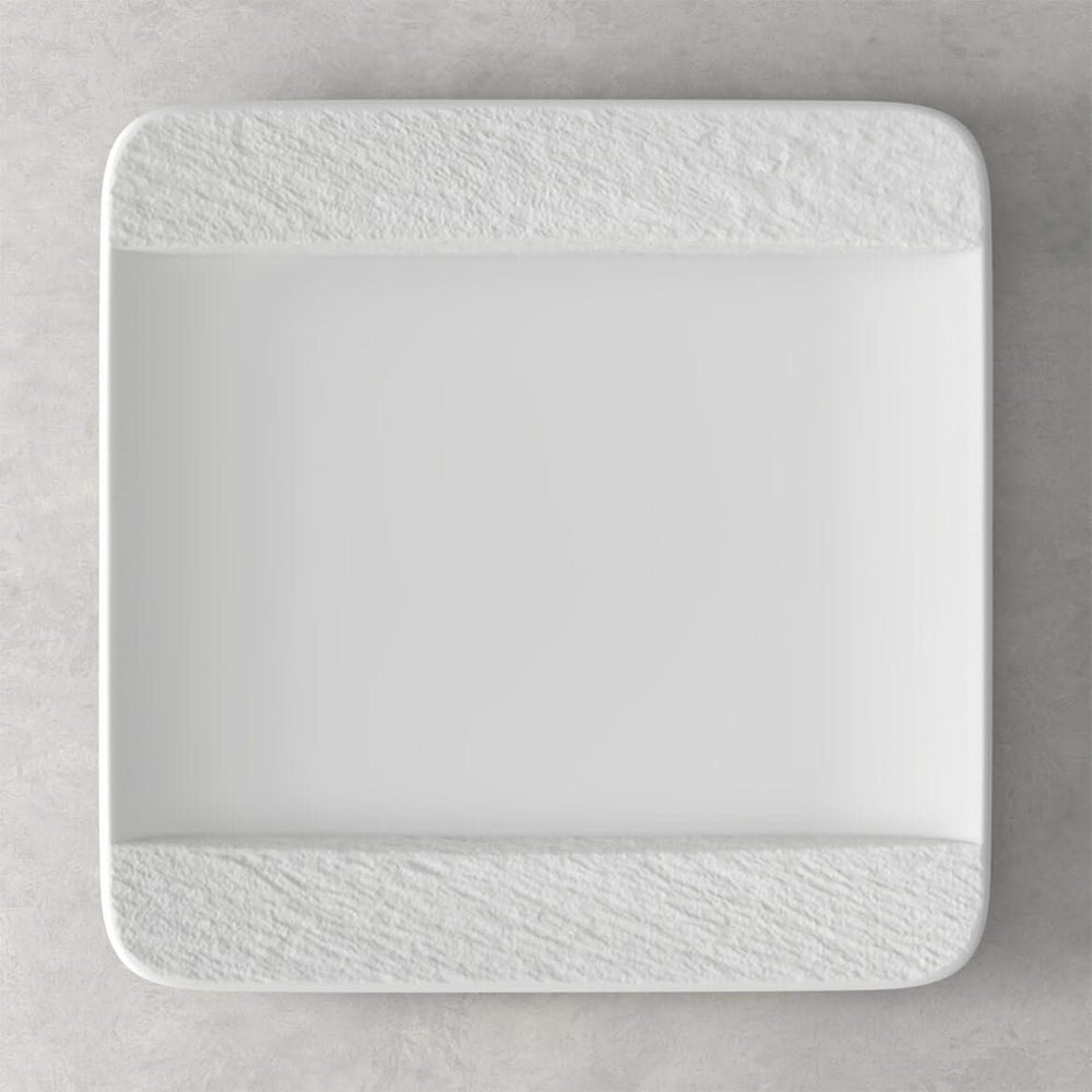Villeroy & Boch Speiseteller Manufacture Rock - Weiß - 28 x 28 cm