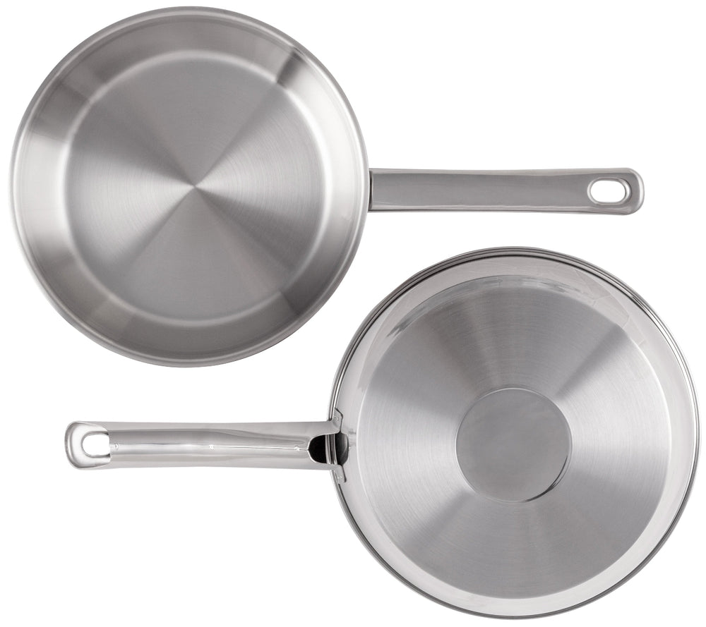 Cookinglife Bratpfannenset Superior Ø 24 und 28 cm – geeignet für alle Wärmequellen – ohne Antihaftbeschichtung