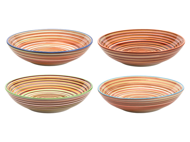 Cookinglife Tiefe Teller / Pastateller Rhythm & Lines ø 20 cm - 4 Stück