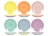 Cookinglife Frühstücksteller / Dessertteller Pastel Harmony ø 19 cm - 6 Stück