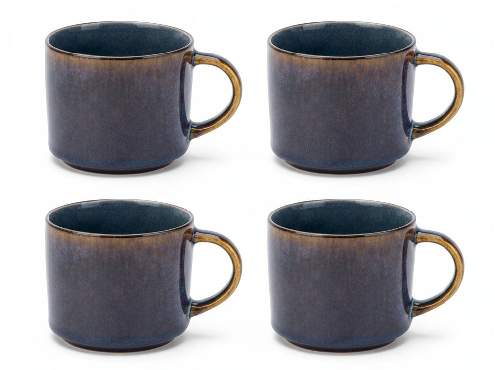Cosy & Trendy Kaffeetassen / Senseokaffeetassen - Quintana Blau - 220 ml - 4 Stück