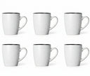 Cosy & Trendy Tassen Speckle Weiß 350 ml - 6 Stück