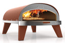 ZiiPa Pizzaofen Piana – Gasmodell – mit Thermometer – Terrakotta – für ø 30 cm Pizzen – Rotierender Pizzastein