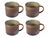 Cosy & Trendy Tassen / Becher Quintana Green - 450 ml - 4 Stück