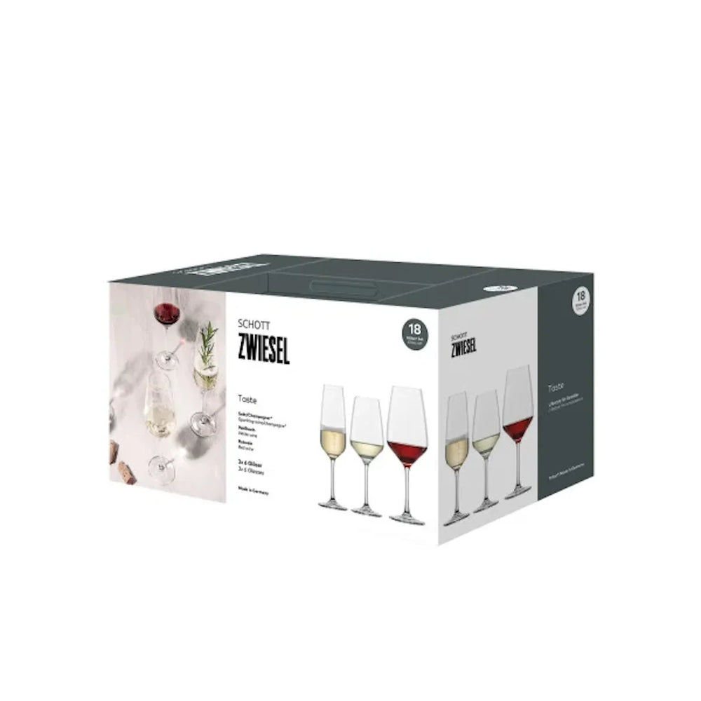 Schott Zwiesel Weinglas-Set (Sektgläser, Weißweingläser & Rotweingläser) Tulip 18-teilig