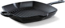 BK Grillpfanne Bourgogne Jet Black Gusseisen 26 x 26 cm - emaillierte Antihaftbeschichtung