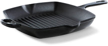 BK Grillpfanne Bourgogne Jet Black Gusseisen 26 x 26 cm - emaillierte Antihaftbeschichtung