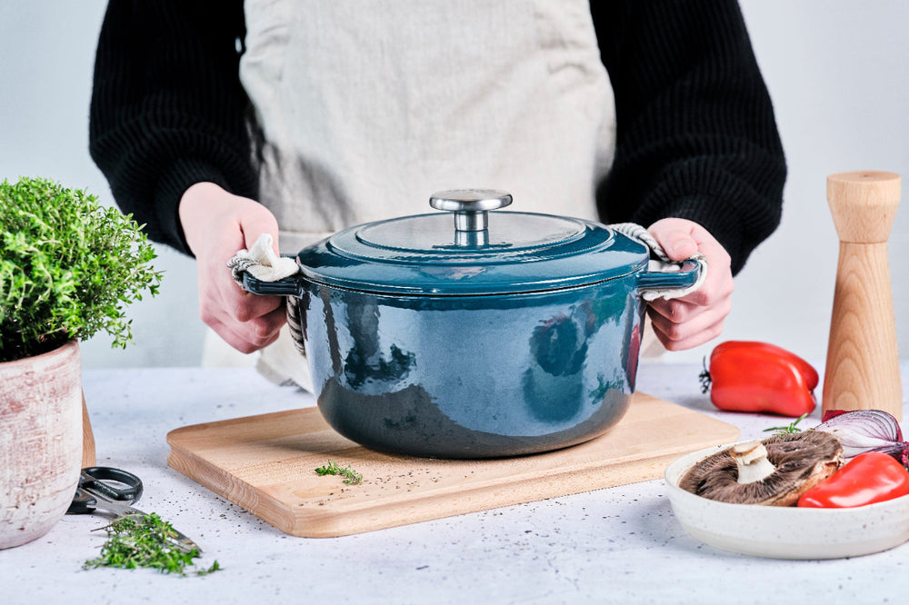 Cosy & Trendy Braadpan met deksel Fontestic Gietijzer Green Heron ø 28 cm / 6.8 Liter - sfeerbeeld 2