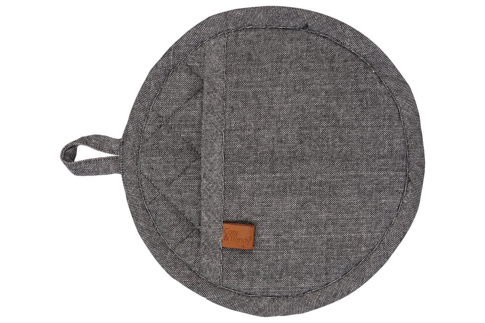 Cosy & Trendy Topflappen Stoff Schwarz Chambray