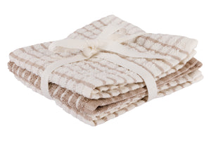 Cosy & Trendy Spültuch Stoff Sand 30 x 30 cm - 3-teilig