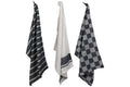 Cosy & Trendy Geschirrtücher Stoff Schwarz Chambray 50 x 70 cm - 3-teilig