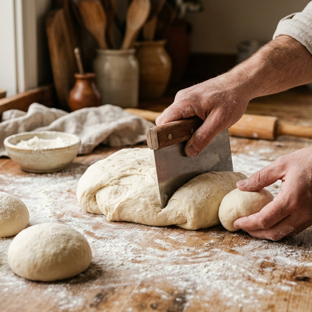 Direkt nach dem Kneten portionieren