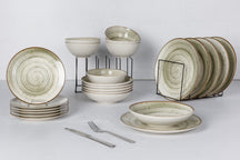 Cosy & Trendy Geschirrset Sintra Ivy Green 16-teilig / 4 Personen