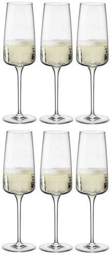 Bormioli Rocco Champagnergläser - Flöten - Nexo - 240 ml - 6 Stück