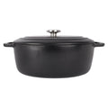Cosy & Trendy Braadpan met deksel Fontestic Gietijzer Black Ovaal - 31 x 24 cm / 6 Liter