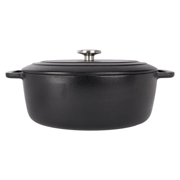Cosy & Trendy Bräter Fontestic Gusseisen Schwarz Oval – 31 x 24 cm – Emailliert