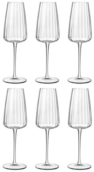 Luigi Bormioli Champagnergläser - Flöten - Speakeasies - 210 ml - 6er-Set