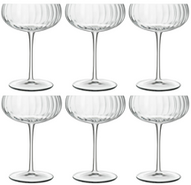 Luigi Bormioli Champagnergläser – Flöten – Champagner-Coupé – Speakeasies – 300 ml – 6er-Set
