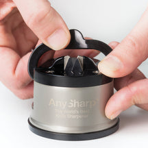 AnySharp Messerschärfer Pro Metall Silber - Messerschleifer für Messer