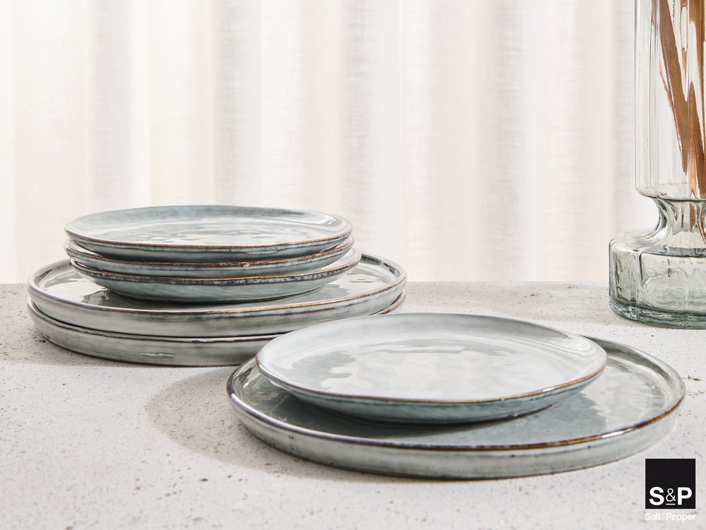 Salt & Pepper Frühstücksteller / Dessertteller Artisan Grün ø 20 cm - 4 Stück