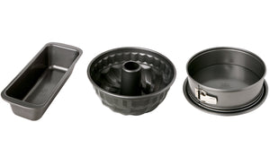 Birkmann Backform Set Easy Baking - 3-teilig - Springform - Gugelhupf - Kuchenform