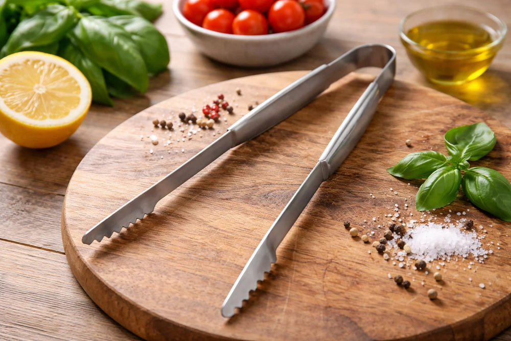 Cookinglife BBQ Zange Fire & Flavour RVS 43 cm - Grillzange für Fleisch und Gemüse