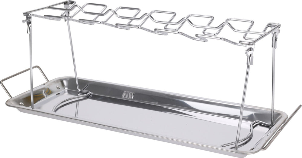 Cookinglife BBQ Hähnchenflügelhalter Fire & Flavour - Metall - Für 12 Stück Grillen