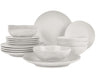 BerlingerHaus Geschirrset Matt Creme Rund - 18-teilig / 6 Personen - 6 Speiseteller, 6 Frühstücksteller und 6 Suppenteller