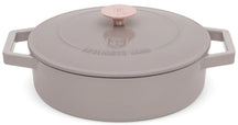 BerlingerHaus Schmorfanne / Sauteuse Taupe - Gusseisen - ø 26 cm - geeignet für alle Wärmequellen - emaillierte Antihaftbeschichtung