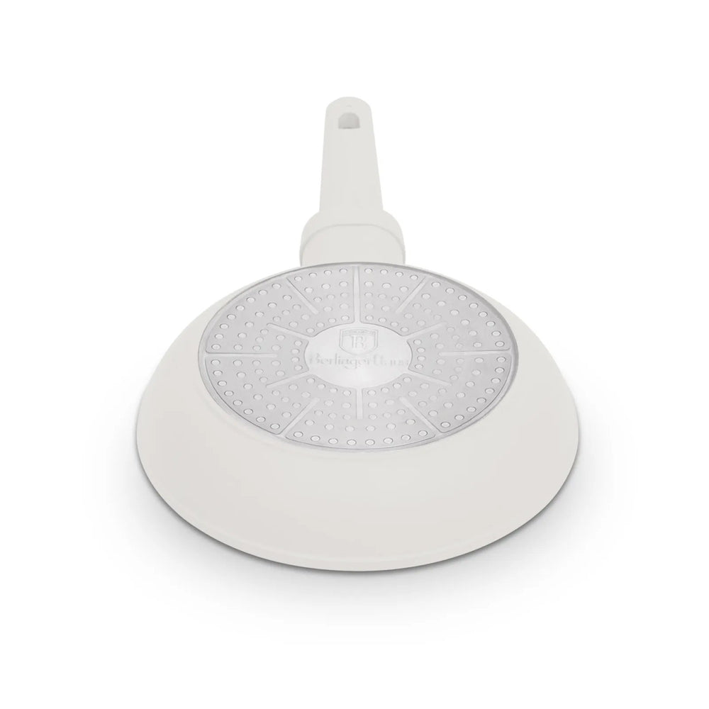 BerlingerHaus Bratpfannenset Matt Creme 3-Teilig - ø 20, 24 & 28 cm - geeignet für alle Wärmequellen - Standard Antihaftbeschichtung
