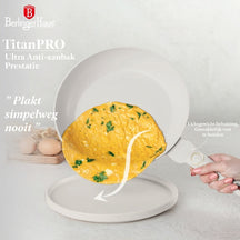 BerlingerHaus Topfset Matt Creme 7-Teilig - Kochtopf ø 20, 24, 28 cm & Bratpfanne ø 20, 24 cm - geeignet für alle Wärmequellen