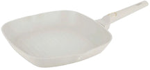 BerlingerHaus Grillpfanne Matt Creme 28 x 28 cm - geeignet für alle Wärmequellen - Standard Antihaftbeschichtung