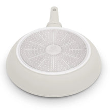 BerlingerHaus Bratpfannenset Matt Creme 3-Teilig - Bratpfanne ø 20 & 24 cm, Grillpfanne 28 cm - Geeignet für alle Wärmequellen