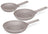 BerlingerHaus Bratpfannenset Taupe 3-Teilig - ø 20, 24 & 28 cm - geeignet für alle Wärmequellen - Standard Antihaftbeschichtung