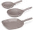 BerlingerHaus Bratpfannenset Taupe 3-Teilig - Bratpfanne ø 20 & 24 cm, Grillpfanne 28 cm - Geeignet für alle Wärmequellen