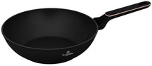 BerlingerHaus Wokpfanne Schwarz Roségold ø 28 cm - geeignet für alle Wärmequellen - Standard Antihaftbeschichtung