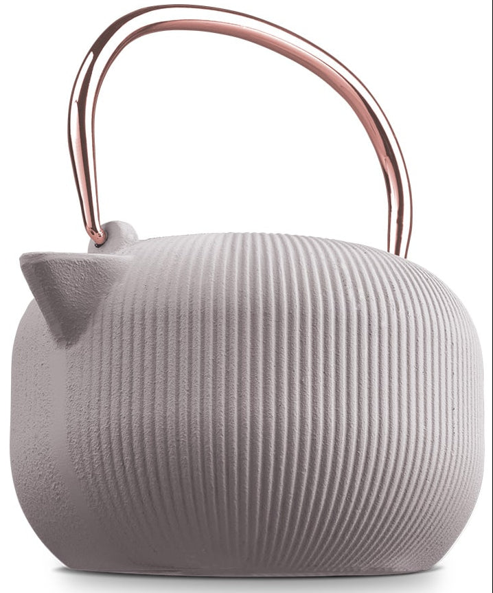 BerlingerHaus Teekanne mit Edelstahlfilter - Gusseisen Taupe - 1 Liter