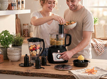 BerlingerHaus Küchenmaschine / Foodprocessor 8-in-1 Schwarz Roségold - 500W