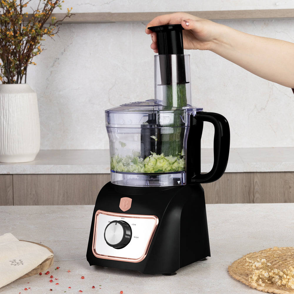 BerlingerHaus Küchenmaschine / Foodprocessor 8-in-1 Schwarz Roségold - 500W