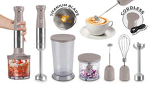 BerlingerHaus Kabelloses Stabmixer Set Matt Taupe – 6-in-1 – 800 W