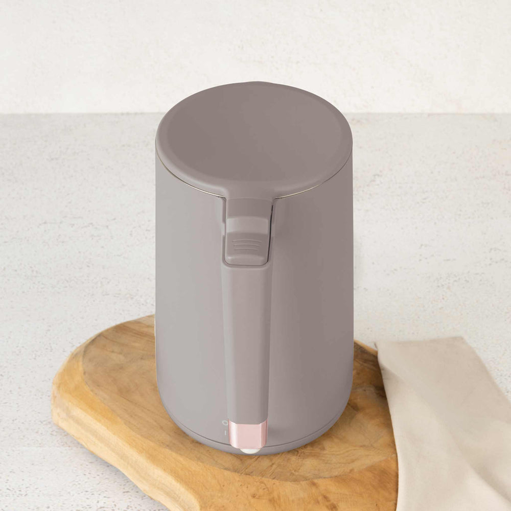 BerlingerHaus Wasserkocher Doppelwandig Taupe - 1,7 Liter - 1800W