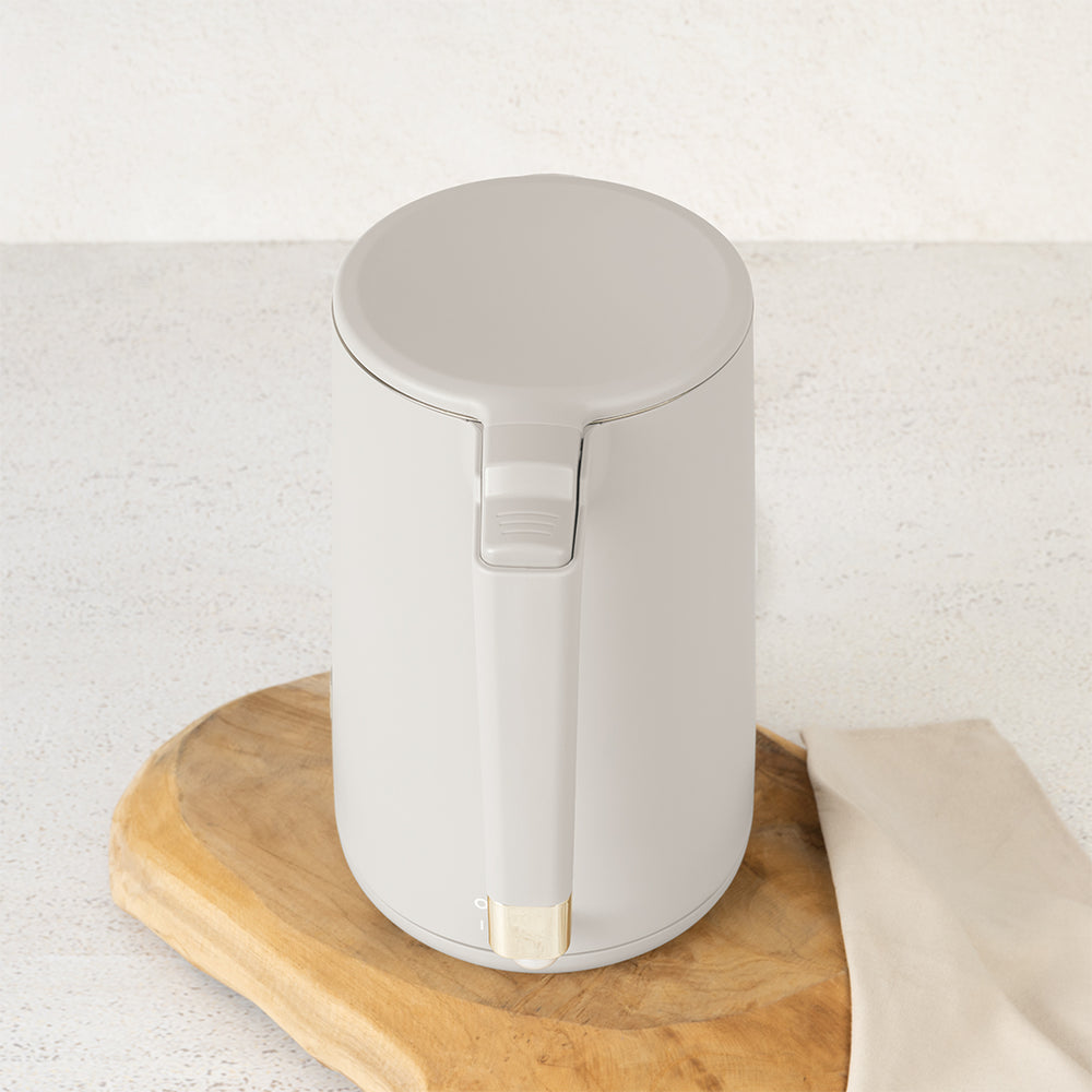 BerlingerHaus Wasserkocher Doppelwandig Matt Creme - 1.7 Liter - 1800W
