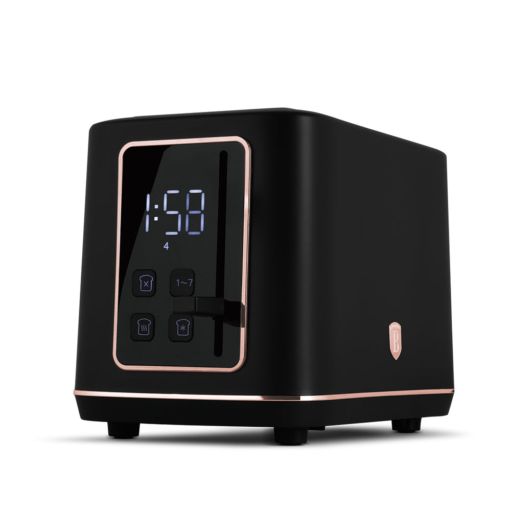 BerlingerHaus Toaster Digital Schwarz Roségold - 2 Schlitze - 870W