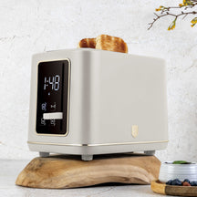 BerlingerHaus Toaster Digital Matt Creme - 2 Schlitze - 870W