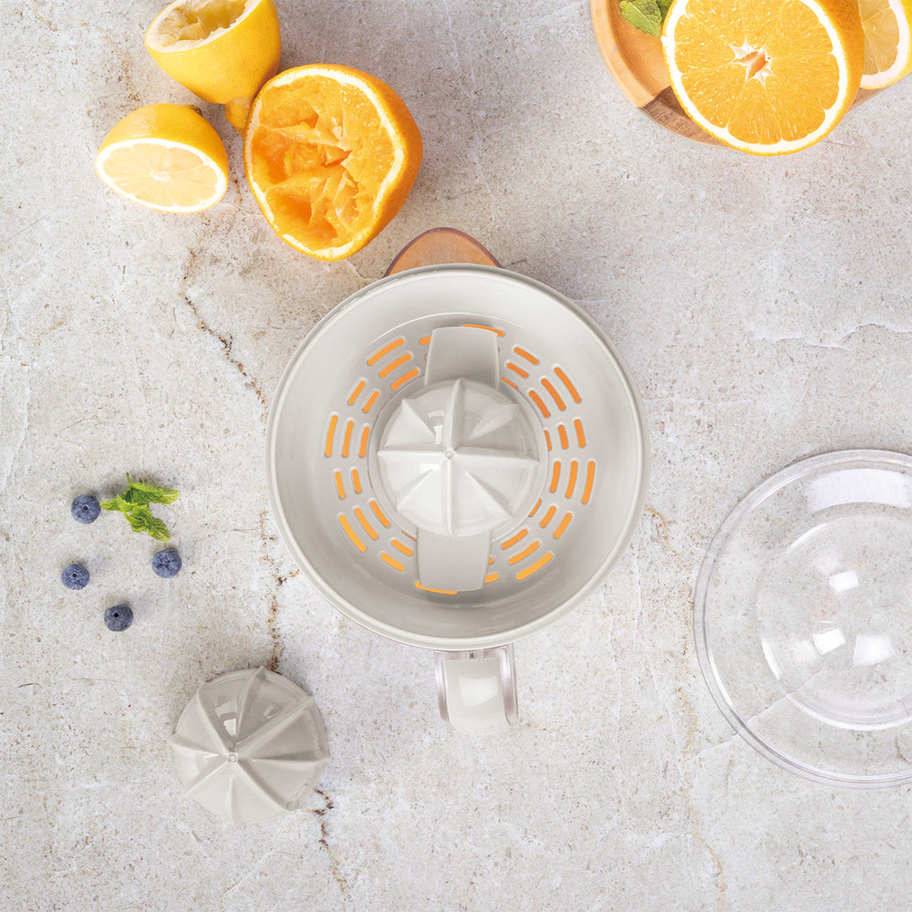 BerlingerHaus Elektrische Zitruspresse / Orangenpresse Matt Creme - 0,7 L - 40 W