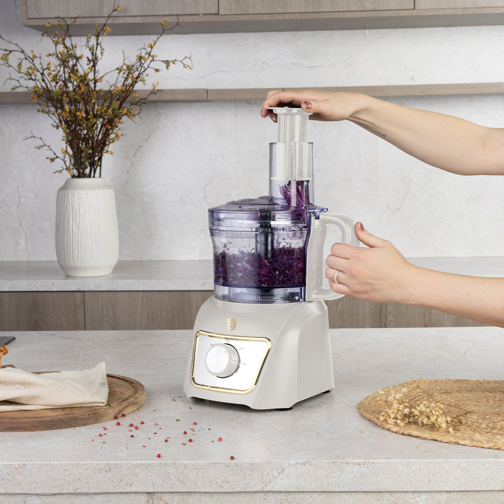 BerlingerHaus Küchenmaschine / Foodprocessor 8-in-1 Matt Creme - 500W
